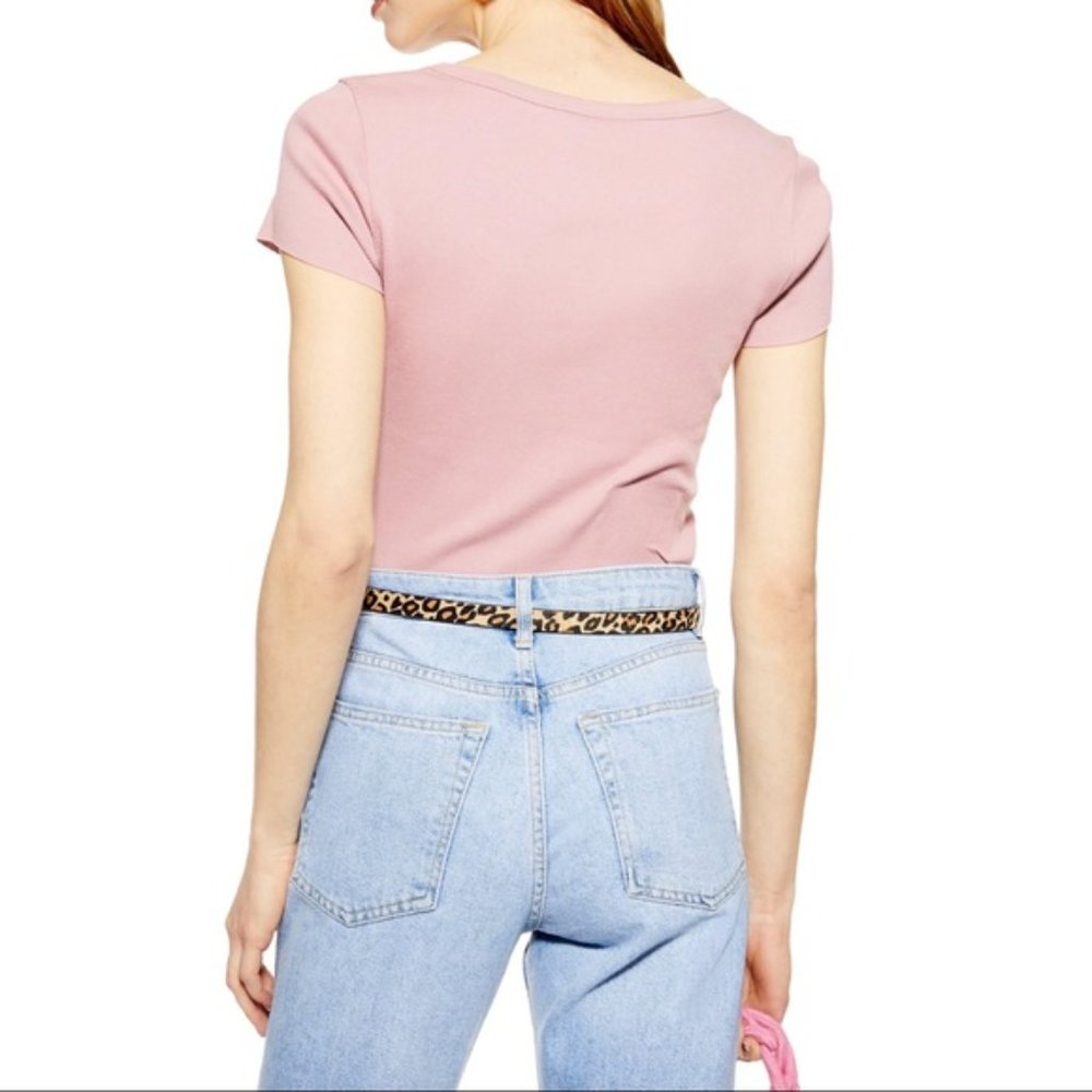 NWOT Topshop Notch Neck Crop Top